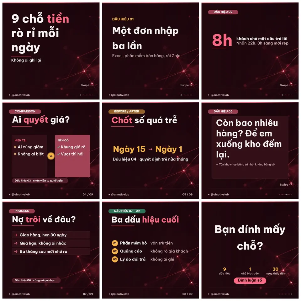recap-crimson — bộ demo 9 slide dựng bằng skill
