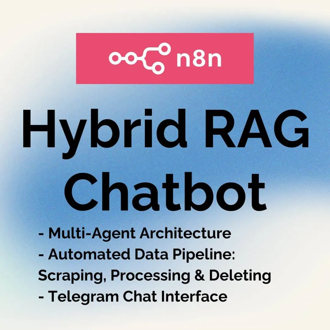 N8N Hybrid RAG Chatbot with Multi-Agent System Architecture